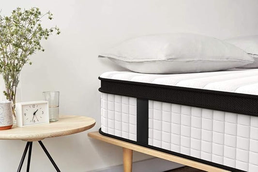 Inofia Full Mattress, 12 Inch Hybrid Innerspring Mattress Cool Bed with Breathable Soft Knitted Fabric Cover, 101 Nights Trial, Full Size Mattresses