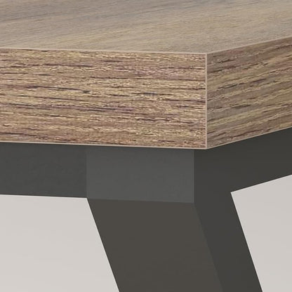 LVB Rustic Large Computer Desk, Industrial Extra Long Home Office Desk, Wood Pc Writing Work Study Computer Table Desk, Farmhouse Workstation Gaming Executive Desk for 2 Person, Rustic Oak, 70 Inch