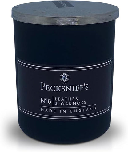 Pecksniffs Leather & Oakmoss Scented Candle | 1 Wick, 100g/3.5oz