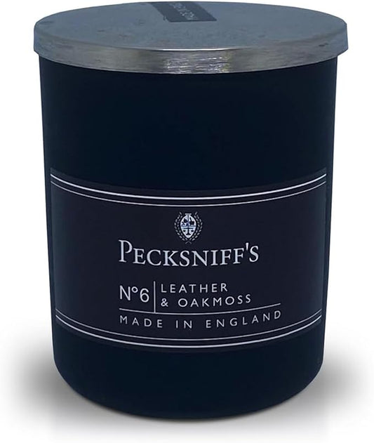 Pecksniffs Leather & Oakmoss Scented Candle | 1 Wick, 100g/3.5oz