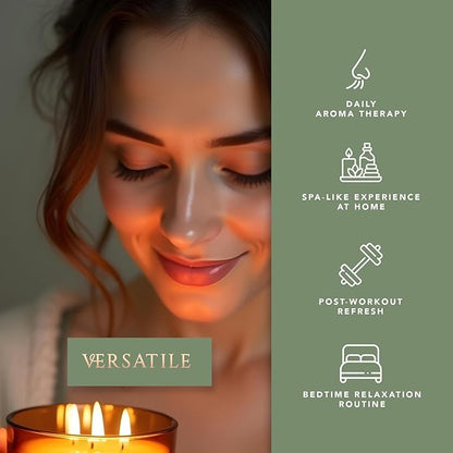Pecksniff's Aromatherapy De-Tox 3-Wick Candle | Elemi & Thyme with Spicy Pine Scent | 285g/10oz Long-Lasting Relaxation