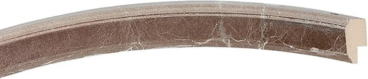 OVALCREST Oval Beveled Wall Mirror for Home Decor - Toronto Style - Champagne Silver - 18" x 14"