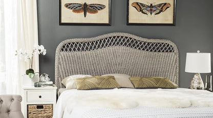 Safavieh Home Collection Sephina Antique Grey Rattan Headboard (King)