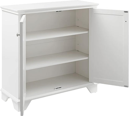 Crosley Furniture Lydia Accent Storage Cabinet, Bar, Buffet for Kitchen, Living Room, or Entryway, White