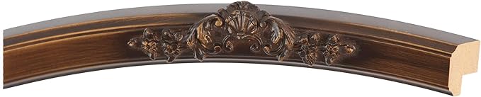 OVALCREST Oval Beveled Wall Mirror for Home Decor - Athena Style - Sunset Gold - 18" x 14" Outside Dimensions