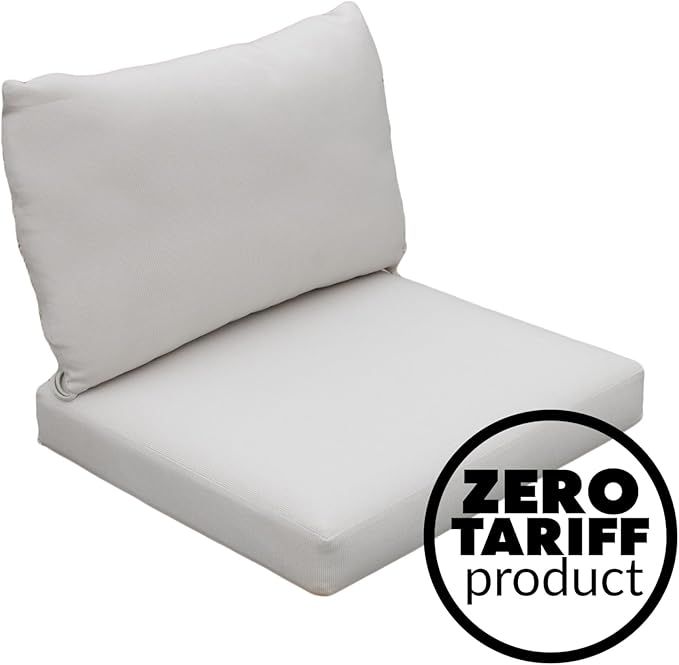Tommy Bahama Deep Seating Lounge Cushion, 26" X 26" X 4", Bamboo Bay Bone