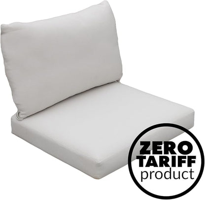 Tommy Bahama Deep Seating Lounge Cushion, 23" X 24" X 4", Bamboo Bay Bone