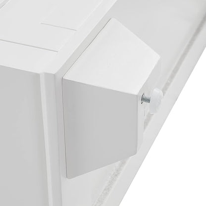 Crosley Furniture Lydia Accent Storage Cabinet, Bar, Buffet for Kitchen, Living Room, or Entryway, White