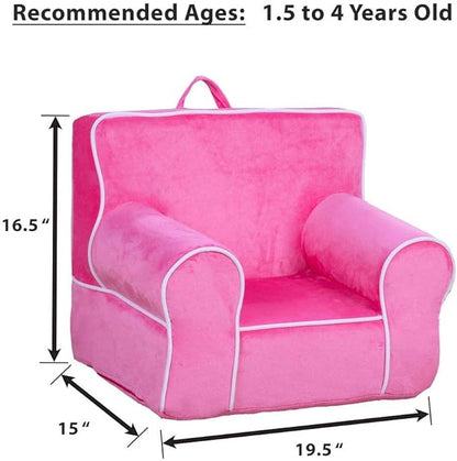 DIBSIES Personalized Creative Wonders Toddler Chair - Ages 1.5 to 4 Years Old (Princess Pink)