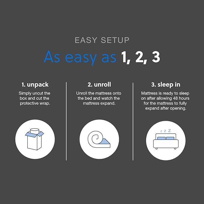 Signature Design by Ashley Queen Size Chime 8 Inch Medium Firm Innerspring Mattress with Pressure Relief Quilt Foam, Fiberglass Free, Mattress In A Box