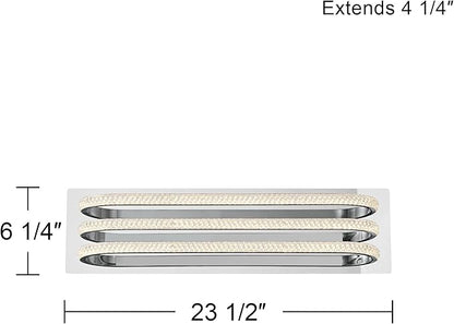 Possini Euro Design Possini Euro Diana 23 1/2" Wide Chrome LED Bathroom Vanity Light