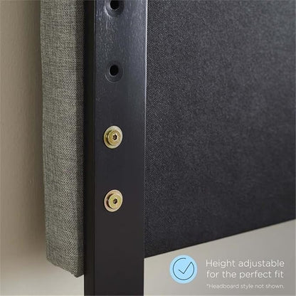 Pemberly Row King Modern Rubberwood and MDF Headboard in Walnut
