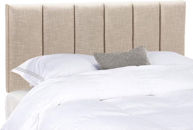 Yongchuang Upholstered Queen Headboard Linen Headboard for Queen Size Bed Adjustable Height Modern Head Board Panel Oatmeal