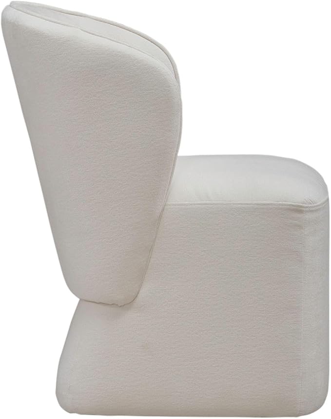 Liberty Furniture Accent Dining Chairs with Castors - Rounded Arm - Ivory Upholstry - Set of Four