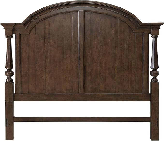 Liberty Furniture Arden Road King Arched Poster Bed Headboard - Satin Cherry