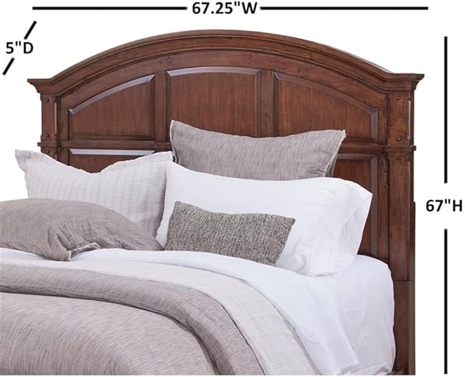 American Woodcrafters Sedona Cinnamon Cherry Queen Wood Panel Headboard
