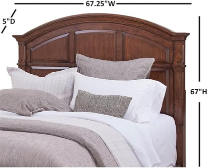 American Woodcrafters Sedona Cinnamon Cherry Queen Wood Panel Headboard