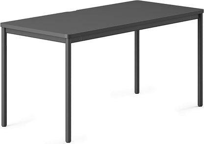 Branch Daily Desk - Functional at Home Office Desk with Effortless Assembly, Timeless Design, Rounded Corners, and Built-in Cable Notch - 58” W x 27” H x 24” D - Charcoal - Charcoal