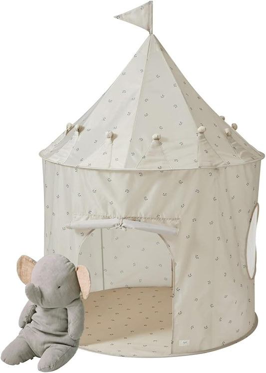 3 Sprouts Kids Play Tent - Sustainable Recycled Fabric – Fun Spacious Childs Playhouse for Indoor Games for Boys & Girls - Durable Fort Pop Up House for Toddlers & Children Age 3-10 - Blueberry Taupe