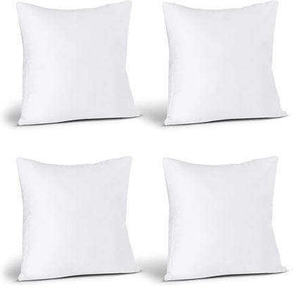 Utopia Bedding Throw Pillows Insert (Pack of 4, White) - 26 x 26 Inches Bed and Couch Pillows - Indoor Decorative Pillow