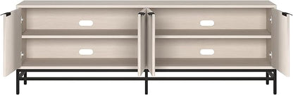 Henn&Hart Montello TV Stand, 70" Wide, White