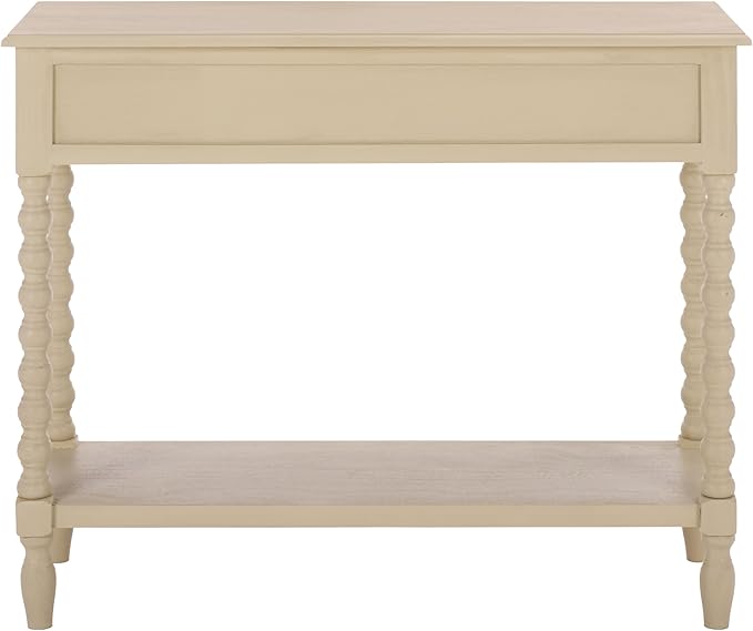 SAFAVIEH Home Collection - Athena Sand Console Table with 2 Drawers and 1 Shelf, Farmhouse Accent Entryway Table (CNS5702E)