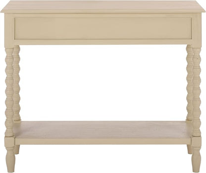 SAFAVIEH Home Collection - Athena Sand Console Table with 2 Drawers and 1 Shelf, Farmhouse Accent Entryway Table (CNS5702E)