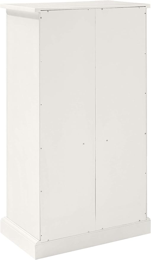 Crosley Furniture Seaside Accent Storage Cabinet, Bar, Buffet for Kitchen, Living Room, or Entryway, White
