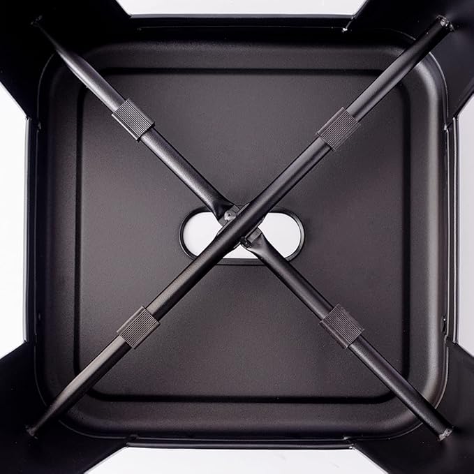 Amazon Basics Metal Bar Stools - 30-Inch, Set of 4, Black