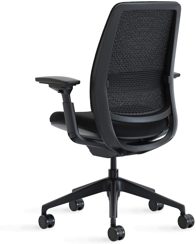 Steelcase Series 2 Office Chair, Graphite Frame, Cogent Connect Nickel, Hard Floor Casters