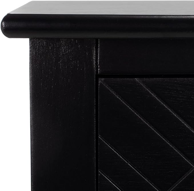 SAFAVIEH Home Collection Peyton Black 3-Drawer Lower Shelf Console Table CNS5705B