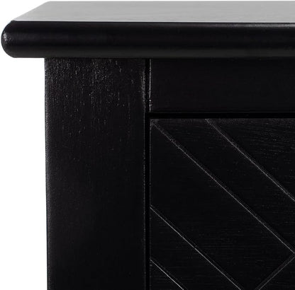 SAFAVIEH Home Collection Peyton Black 3-Drawer Lower Shelf Console Table CNS5705B