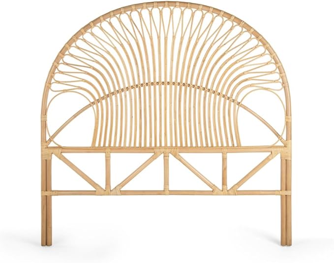 KOUBOO Rattan Loop Headboard, Full, Natural