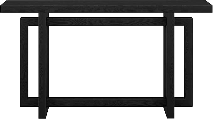 Henn&Hart Breslow Console Table, 55" Wide, Black
