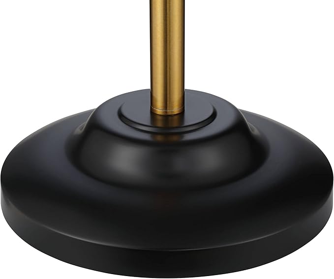 Possini Euro Design Roxie Modern Glam Floor Standing Lamp 65.5" Tall Sleek Brass Black Metal Double Layer Linen and Sheer Drum Shade Decor for Living Room Reading House Bedroom Home