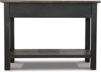 Signature Design by Ashley Tyler Creek Modern Farmhouse Sofa Table, Brown & Black