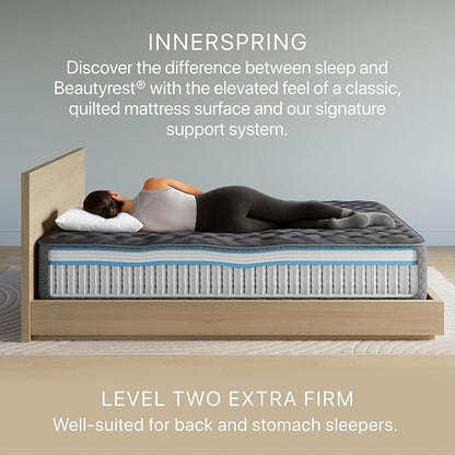 Beautyrest Days End Extra Firm 13.25" Mattress - King - Cooling Tech, Supportive Durable Pocketed Coils, Pressure Relief, Motion Separation; 100 Night Sleep Trial and 10 Year Warranty