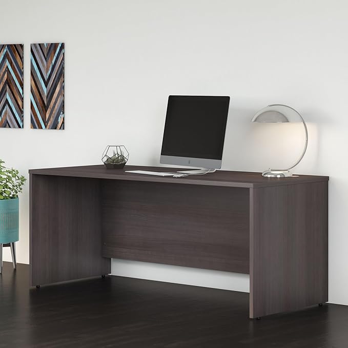 Bush Furniture BSHSCD272SG Studio C Storm Gray 72W x 30D Desk Shell