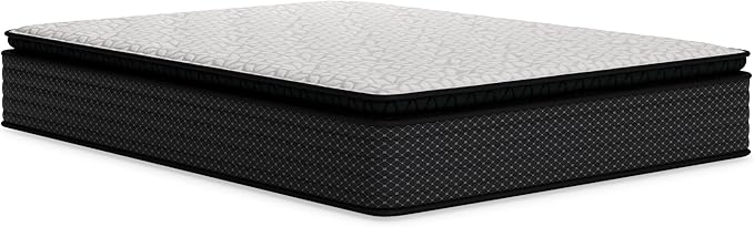 Signature Design by Ashley Limited Edition Pillow Top 13 " Pillow Top Hybrid Mattress with Gel Memory Foam and Edge Support for Cool Sleep and Pressure Relief, Full, Fiberglass Free, Mattress In A Box
