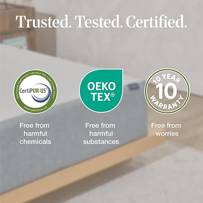 LIFEMENT Basic Twin Graphite Infused Memory Foam Mattress in a Box | Medium Firm Bed, Fiberglass Free, CertiPUR-US & Oeko-TEX Certified Foam, Cooling Pressure Relief Comfort, 6 Inch