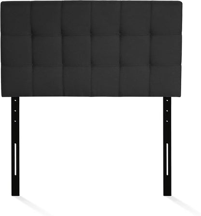 FURINNO Roanne Tufted Headboard, Twin, Black