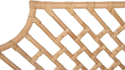 Kouboo Rattan Chippendale Headboard, Full Size, Natural