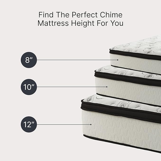Signature Design by Ashley Chime Memory Foam 12" Full Mattress with Thick Memory and Support Foam for Pressure Relief, Fiberglass Free, Mattress In A Box