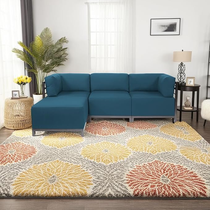 Howard Elliott Axis Chair with Cover for Both Indoor & Outdoor Seating, Cushioned Chair & Seating Titanium Frame Chair for Living Room, Office and Bedroom, 30.5 x 32.5 x 30 Inches, Seascape Turquoise