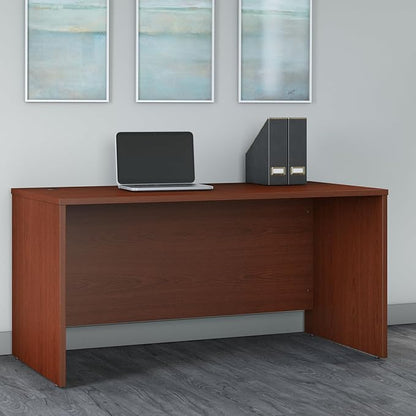 Bush Business Furniture Series C 60W x 30D Office Desk in Mahogany, Commercial Quality Computer Table for Home or Professional Workspace
