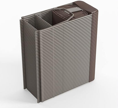 Flash Furniture Hercules Series Plastic Folding Chair - - Brown - 650LB Weight Capacity Comfortable Event Chair - Lightweight Folding Chair -