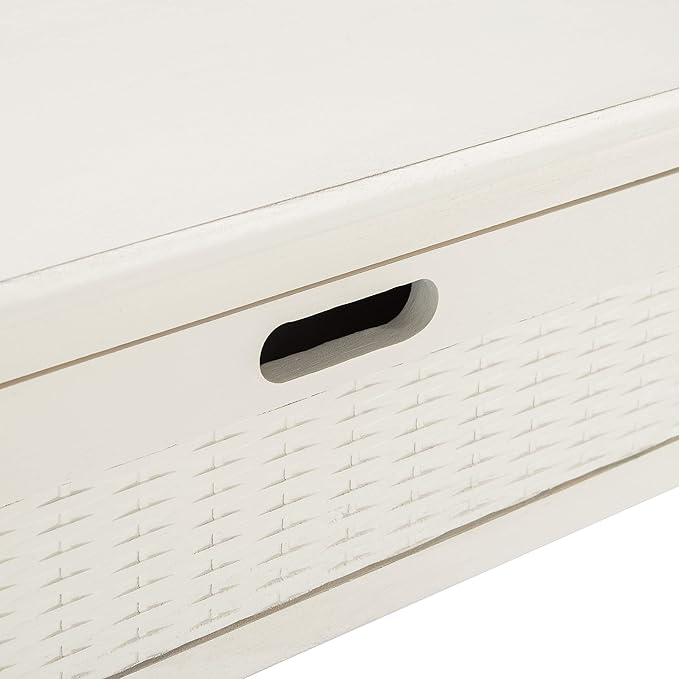 SAFAVIEH Home Collection Landers Distressed White 2-Drawer Console Table CNS5710A