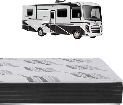 Roam 2.0 RV 12" Hybrid Mattress with Gel Memory Foam, RV King 72x80 Mattress, Luxury Medium Feel Made in USA
