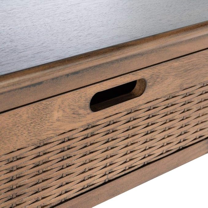 SAFAVIEH Home Collection Landers Brown 3-Drawer Console Table CNS5711C