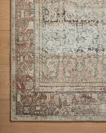 Loloi Amber Lewis Georgie Collection GER-09 Multi/Spice 3'-9" x 5'-6", .19" Pile Height, Accent Rug